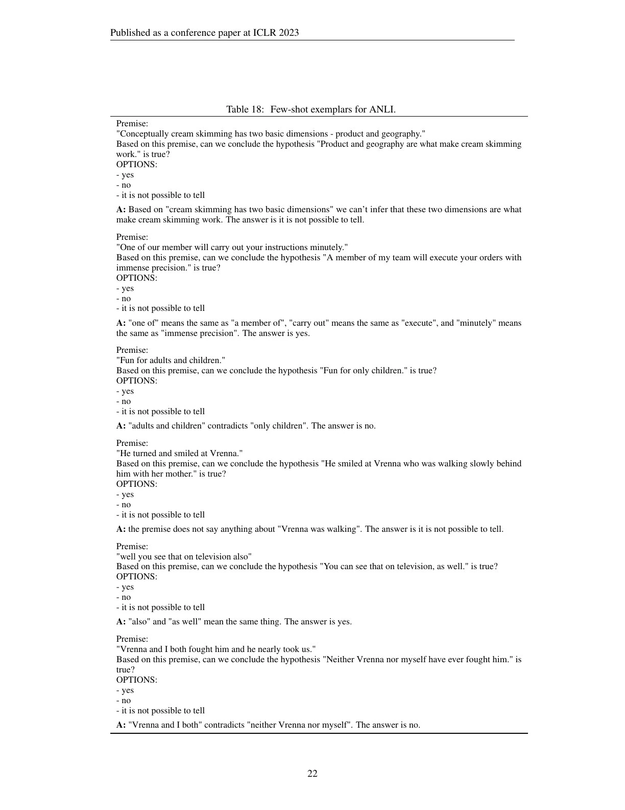 Self-Consistency 原论文第 22 页